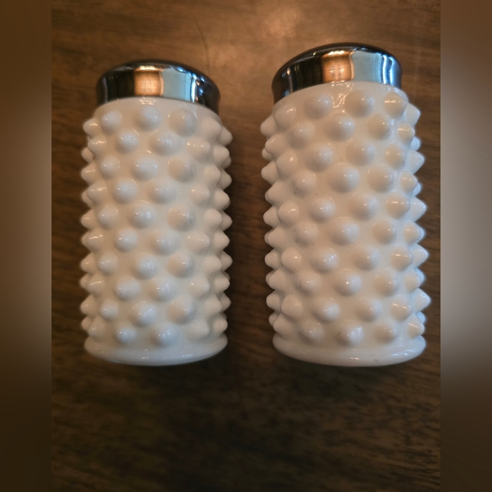 Fenton Hobnail Salt and Pepper Shakers